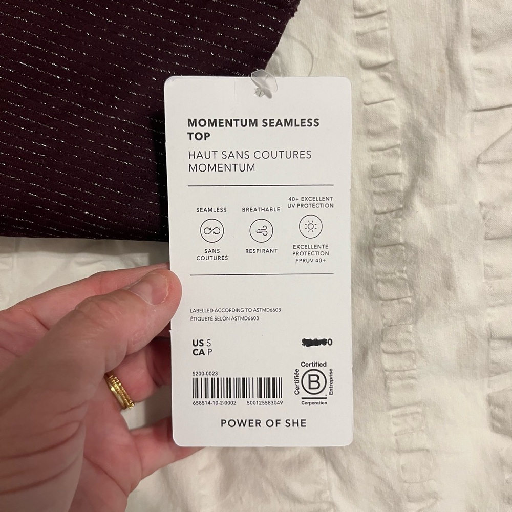 Athleta Purple Long Sleeve Top - Picture 5 of 5